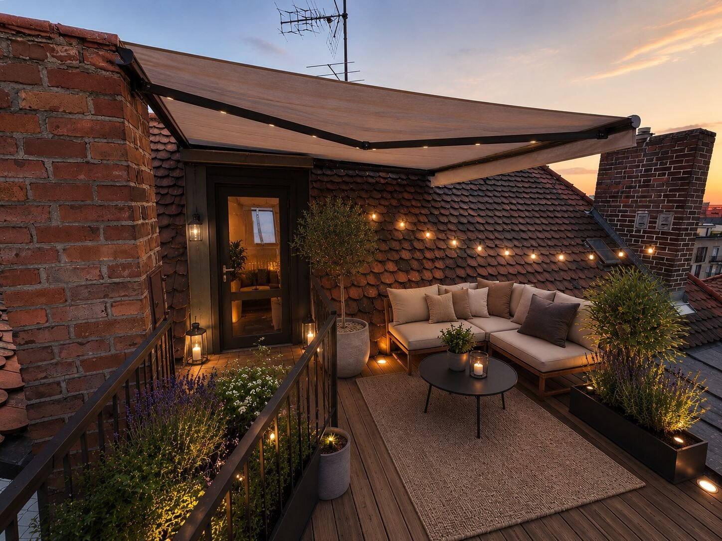 KI Generiert, mögliche Dachterrasse KI Generiert, mögliche Dachterrasse